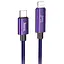 Дата кабель Hoco U125 Benefit 27W Type-C to Lightning with display (1.2m) Purple - мініатюра 1