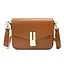 Кросбоді шкіряне з акцентним замком колір карамель Firenze Italy F-IT-9558C - мініатюра 1