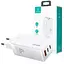 Зарядное устройство на 3 выхода USB Usams GaN Mini US-CC110 65 W 5a (CC110TC02) A + 2*C белое - миниатюра 6