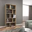 Книжная полка стеллаж Vays D-1 Дуб Сонома на 10 ячеек ЛДСП 80x30x178 см для дома гостиной офиса - миниатюра 1