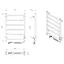 Электрический полотенцесушитель Laris Зебра Альфа ЧФ6 400x600 Э правый R3 77700068, Белый, Правое, Электронный - миниатюра 6