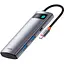 USB-хаб Baseus Metal Gleam Series 7-in-1 Multifunctional Type-C HUB Gray (WKWG020113) [72632] - мініатюра 1