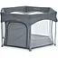 Манеж El Camino ME 1195 SWIFT 6 шестиугольный с мягким матрасом серый - миниатюра 1
