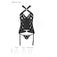 Сітчастий комплект із візерунком Passion Hima CorSet black L/XL - мініатюра 7