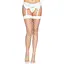Чулки в большую сетку Leg Avenue Fence Net Thigh Highs White, One Size - миниатюра 5