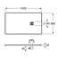 Душовий піддон Roca Terran 120x80 AP014B032001300 Сірий - мініатюра 2
