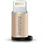 Перехідник Remax Micro Usb Lightning адаптер для iPhone 5 6 7 8 X 11 12 золотистий - мініатюра 1