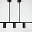 Удлиненная черная люстра Baliko с 5-ю спотами Line.F MJ 119/5 BK - миниатюра 7