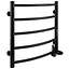 Електрична рушникосушка Unio LD ЕU 500-500-5 BLK Драбинка Дуга чорна, Чорний матовий, Праве, Електронний - мініатюра 3