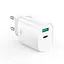Мережевий зарядний пристрій XO CE29 20W 1USB-A+1USB-C Fast Charger Білий - мініатюра 3