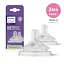 Соска силиконовая Philips AVENT Natural Естественный поток, от 3 мес., средний поток, 2 шт. (SCY964/02) - миниатюра 1