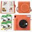 Подарочный набор камера Fujifilm Instax Square SQ1, Фотобумага 80 шт, Чехол, Фотоальбом 80 фото Оранжевый - миниатюра 1