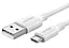 Кабель Ugreen US289 USB 2.0 - micro-USB Nickel Plating 2м білий (60143) - мініатюра 1