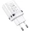 Сетевое зарядное устройство Hoco N1, 12W 2.4 A с USB-разъемом и кабелем Type-C в комплекте белый - миниатюра 4