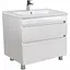 Тумба Мойдодир MoonShine 80 з умивальником Cosmo 80 підлогова Білий - мініатюра 1