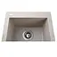 Гранитная мойка Globus Lux Lama миндаль 410x500 мм А0008, Терра - миниатюра 4