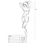 Бодистокинг Passion BS061 комбинезон имитация чулок S/M/L white - миниатюра 4