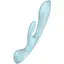Вибратор кролик Satisfyer Triple Oh 24 см голубой - миниатюра 1