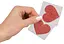 Наклейки для сосків Cottelli Accessoires Titty Sticker Heart червоний - мініатюра 5
