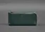 Кожаный портмоне-купюрник на молнии 14.0 зеленый - миниатюра 1