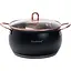 Набор кастрюль Haus Roland из нержавеющей стали 6,1/2,6/3,6 л, черный HP33525B - миниатюра 3