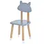 Детский стульчик "Котик" 04-5C4 серый, МДФ - миниатюра 1