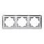 Рамка 3-я горизонтальная Primera 3523 серебро (LUXEL)  - миниатюра 1