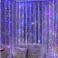 Новогодняя светодиодная гирлянда-штора Роса 3x2 м с 200 лампочками яркое Цветное сияние - миниатюра 1