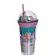 Пластикова склянка з трубочкою та кришкою 400 мл багаторазова пластикова склянка Морська хвиля Yiwu HP-18-1TUP - мініатюра 3