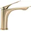 Змішувач для умивальника Rea Avalon brushed gold низький REA-B2703 Золотий - мініатюра 3