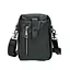 Чоловіча маленька шкіряна сумочка TIDING BAG 1633A чорна - мініатюра 1