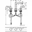 Смеситель для умывальника Hansgrohe Metropol 110 74514000 Хром - миниатюра 2