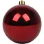 Новорічна куля Yes! Fun 15 cм бордо глянець (975107) - мініатюра 1