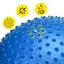 Мяч для фитнеса (фитбол) Cornix 65 см массажный Anti-Burst Blue XR-0483 - миниатюра 2