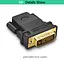 Адаптер UGREEN 20124 DVI 24+1 Male to HDMI Female Adapter (Black) (UGR-20124) - мініатюра 3