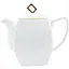 Чайник Interos Снігова Королева заварювальний порцеляновий квадратний 900 мл білий 406618-A - мініатюра 1