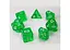Набір кубиків Transparent 7 Dice Set - Green , 7 шт. (g7dtran05) - мініатюра 3