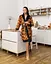 Халат жіночий з плюшевого велюру ексклюзивний Leopard 18275 L-XL - мініатюра 2