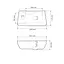 Умивальник VBI Jesi R white підвісний VBI-015613, Білий - мініатюра 5