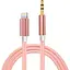 Кабель AUX Lightning - TRS Audio 3.5мм Male/Male 1м Pink - мініатюра 1