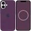 Чохол Epik Silicone case AAA with Magsafe and Animation button для Apple iPhone 16 Plus 6.7 Plum - мініатюра 3