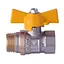 Кран кульовий прямий Water Valve 1/2″ ЗВ ЖБ NV-V Q002 000006080 - мініатюра 1