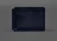 Кожаное портмоне 13.0 зажим синий краст - миниатюра 1