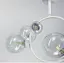 Потолочная люстра в форме белого кольца с прозрачными плафонами Bubble Line.F H 069/5 WT - миниатюра 4