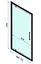 Душова кабіна Rea Rapid Swing 80x70 black REA-K6421 + REA-K6407, Чорний матовий, Універсальна, прозорий - мініатюра 6