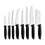 Набор ножей TRAMONTINA Plenus Black 8 предметов - миниатюра 1