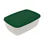 Контейнер судок лоток пищевой с цветной крышкой 0.6 л 15×10.5×6.5 см, Господар Зеленый 87891 - миниатюра 1