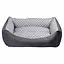 Лежак для собак Milord TARTE XL 95x70x2 см (сірий/білий горох) - мініатюра 1