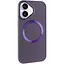Чехол Epik TPU Bonbon Metal Style with MagSafe для Apple iPhone 16 Plus 6.7 Фиолетовый/Dark Purple - миниатюра 1