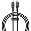 Дата кабель Baseus Unbreakable Series Fast Charging Type-C to Type-C 100W 1m (P10355800111-0) Black - мініатюра 1